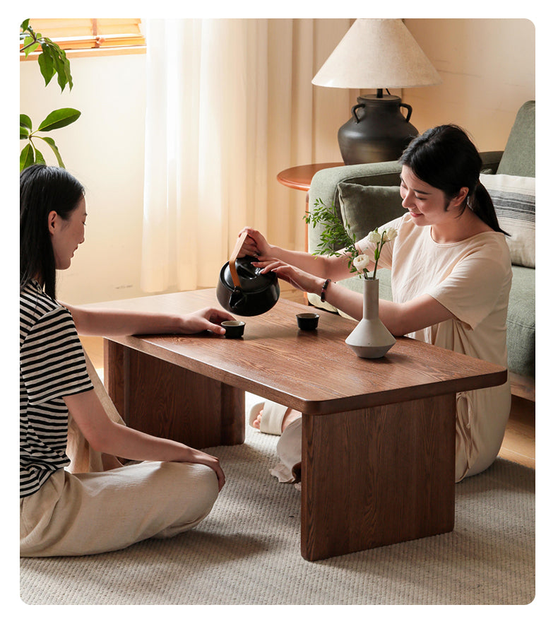 Ash Solid Wood Modern Small Tea Table
