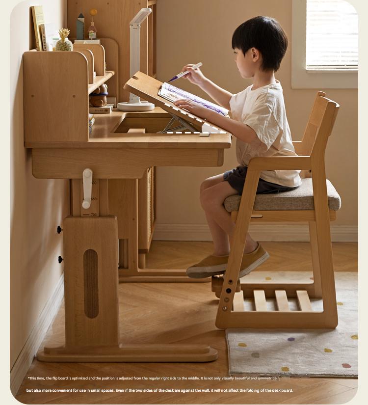 Beech Solid Wood Children's Study Table.