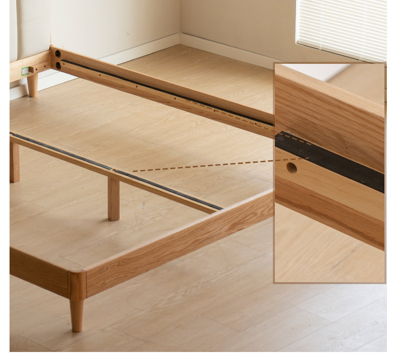 Beech, Oak Solid Wood Soft-Packe, Piano Key Bed