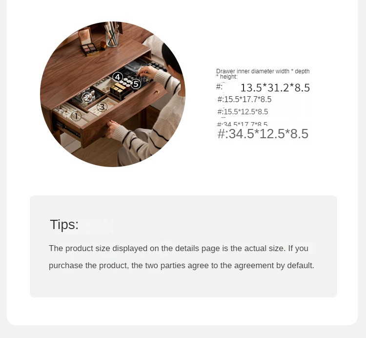 Black Walnut, South American Walnut Tree Solid Wood Mirror Vanity Table.