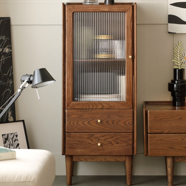Ash Solid Wood Narrow Side Cabinet