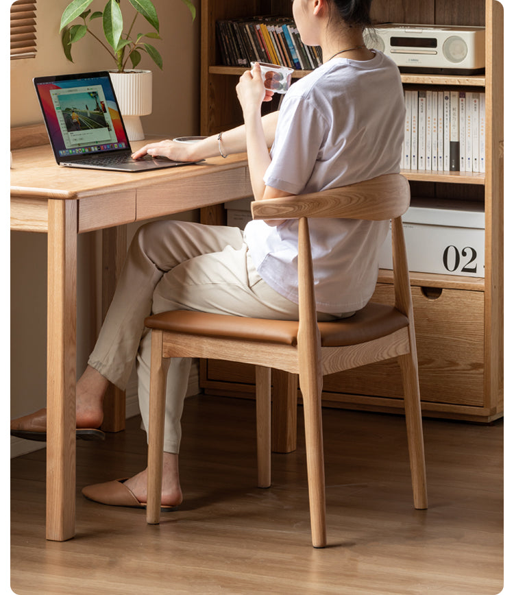 Set 4 pcs Black Walnut, Ash, Oak Solid Wood-Horn Chair