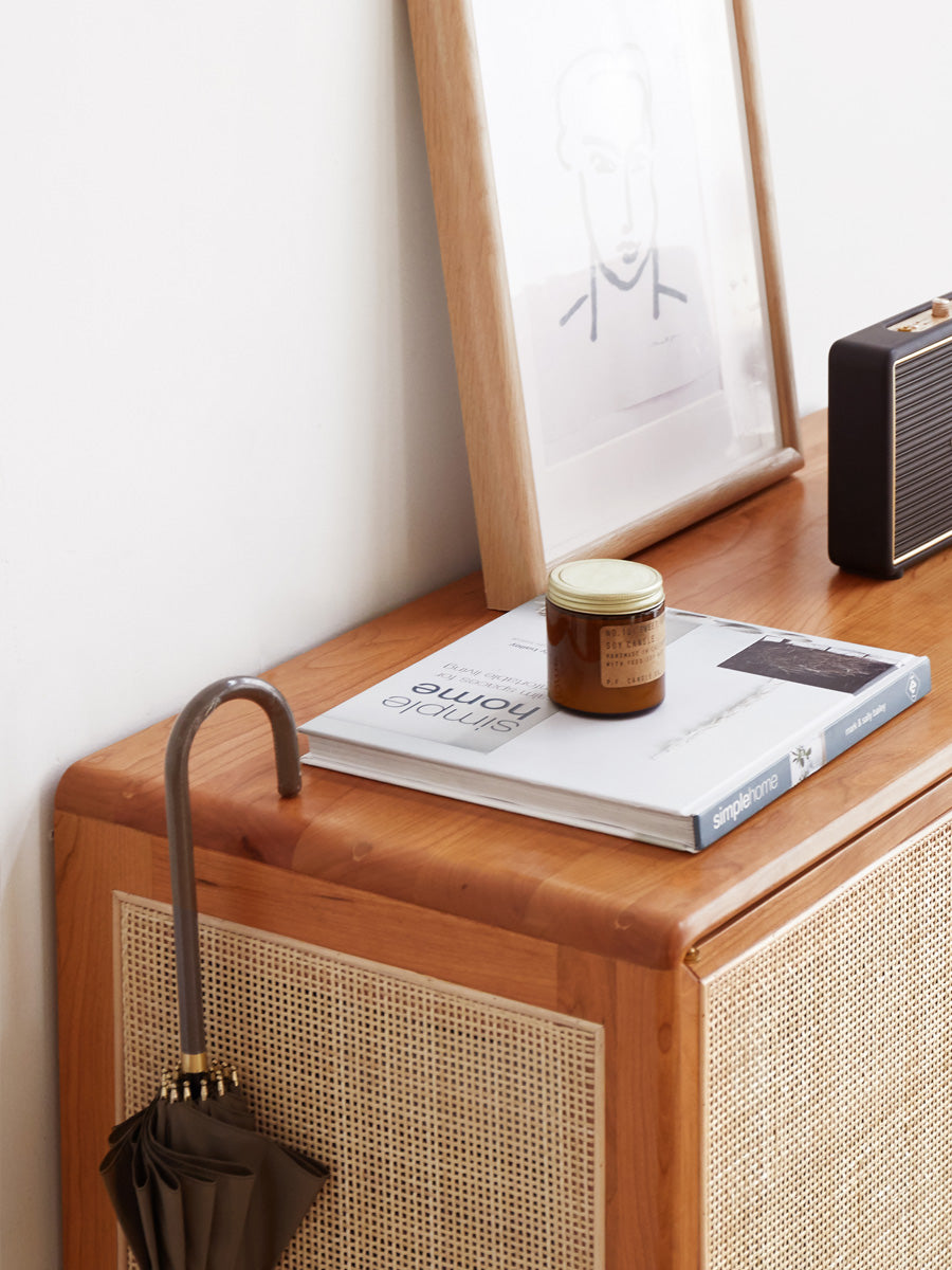 Oak Solid Wood Walnut Color Flower Rack