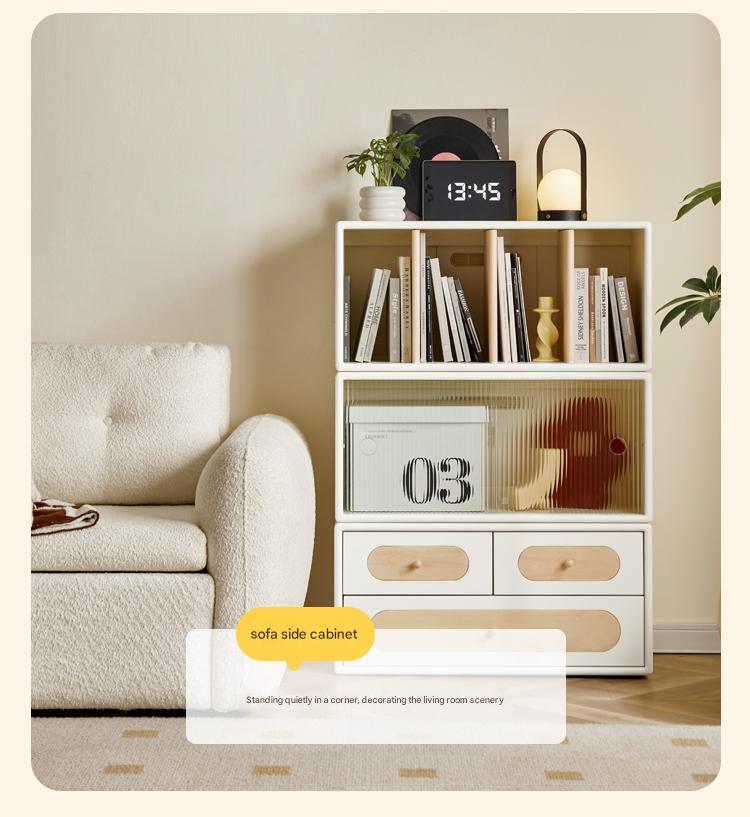 Rubber Solid wood Free Combination TV Cabinet.