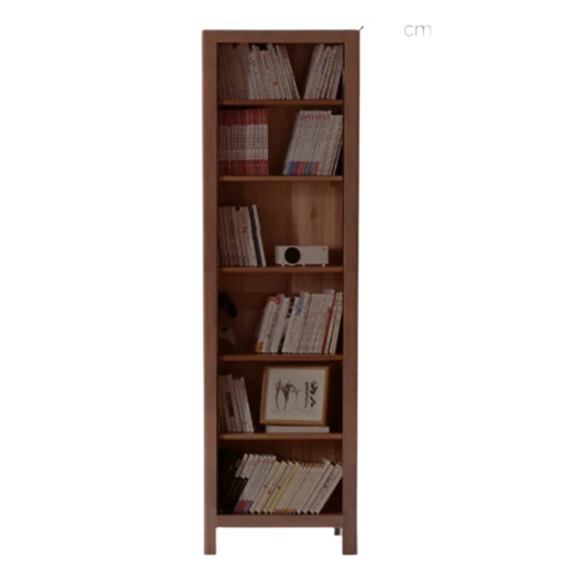Oak, Solid Rubberwood Modern Minimalist Combination Bookcase