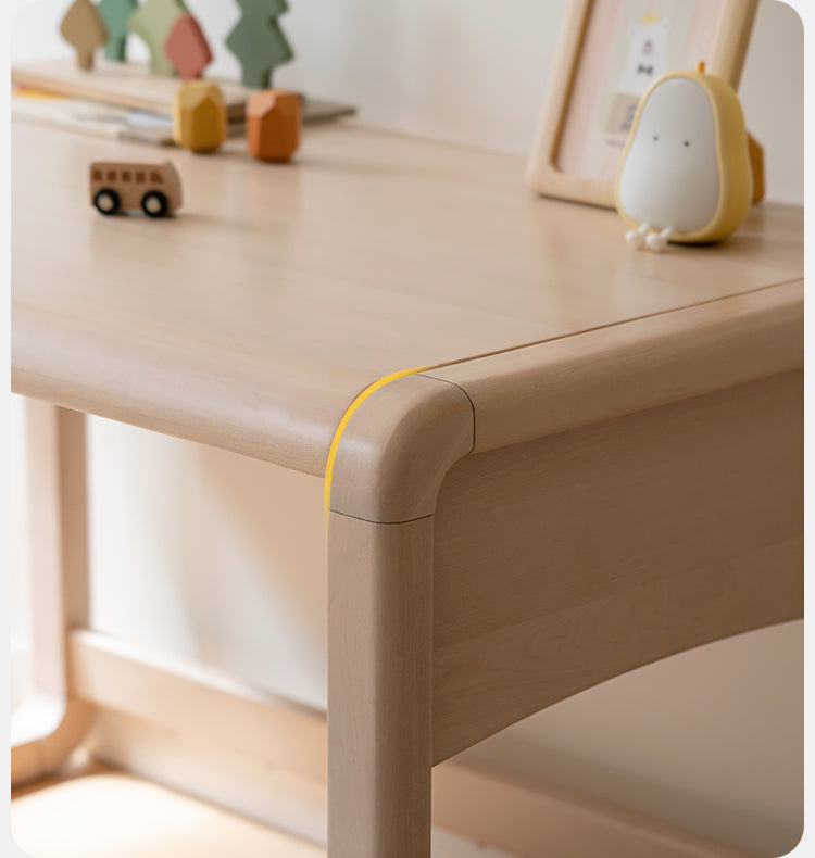 Birch solid wood Children's Handmade Table Writing Desk