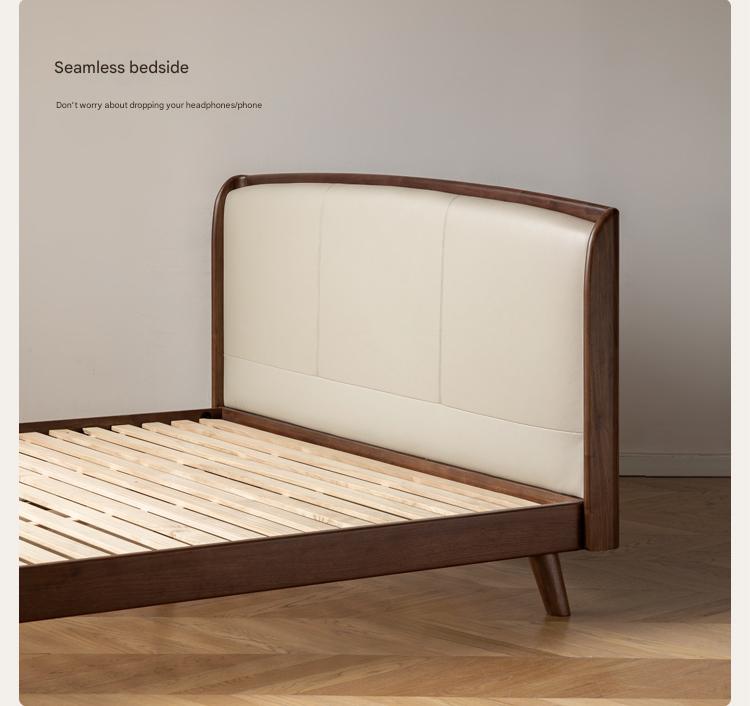 Teak, Black Walnut, Oak Solid Wood First Layer Yellow Cowhide Leather,Technical Cloth
