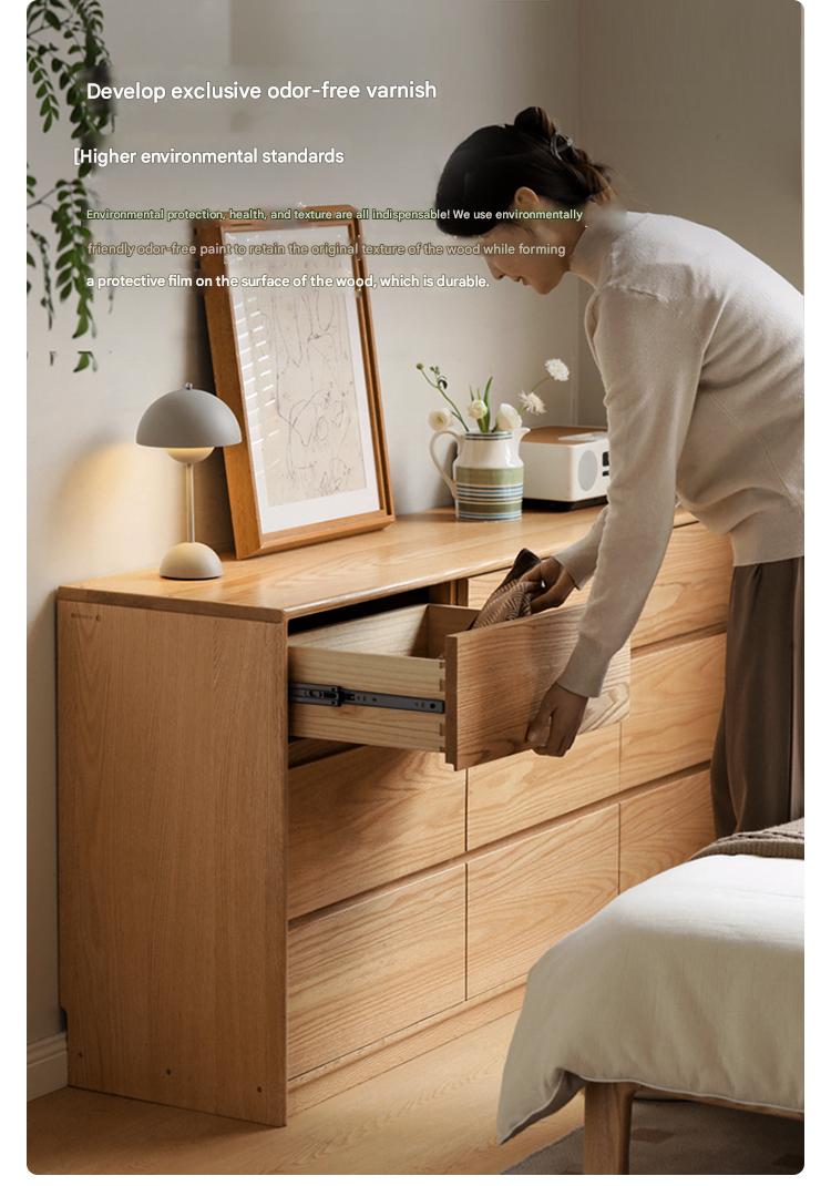 Oak, Black Walnut, Beech Solid Wood, Solid Rubberwood Storage Drawer