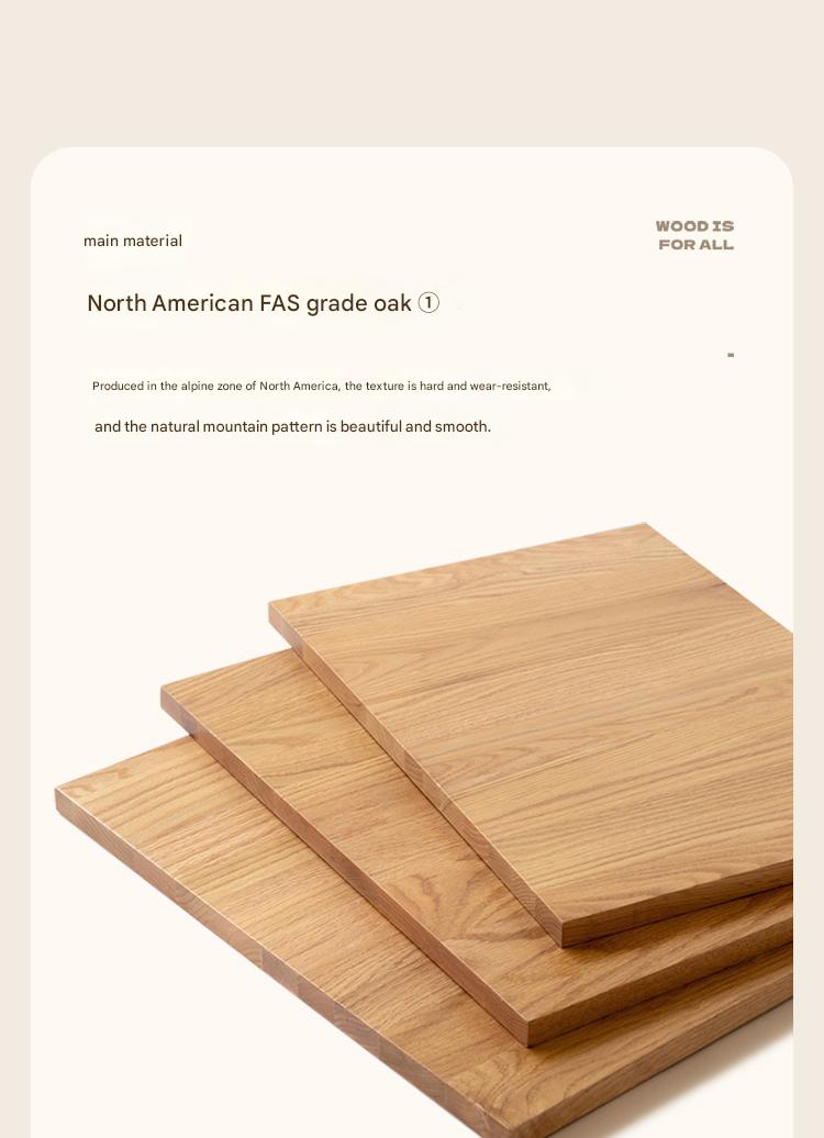 Oak Solid Wood Modern Simple Soft Leaning Bed