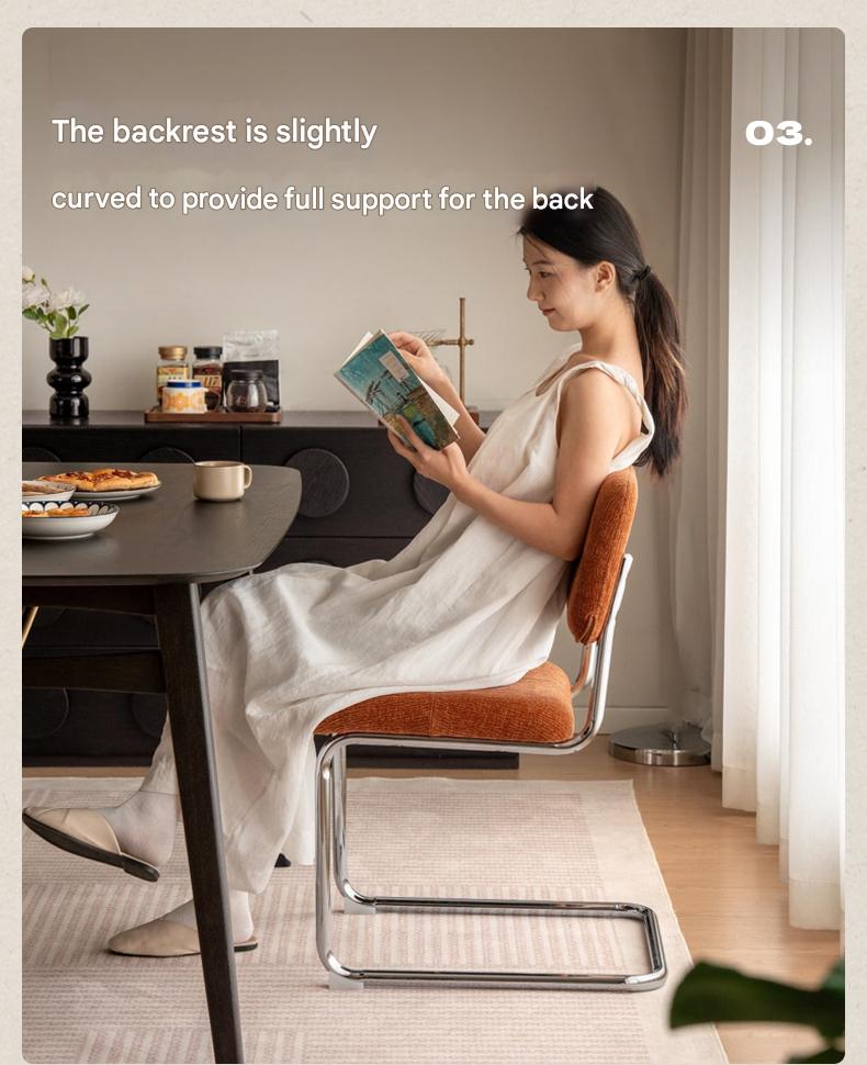 Iron Suspended Dining Soft Dining Chair