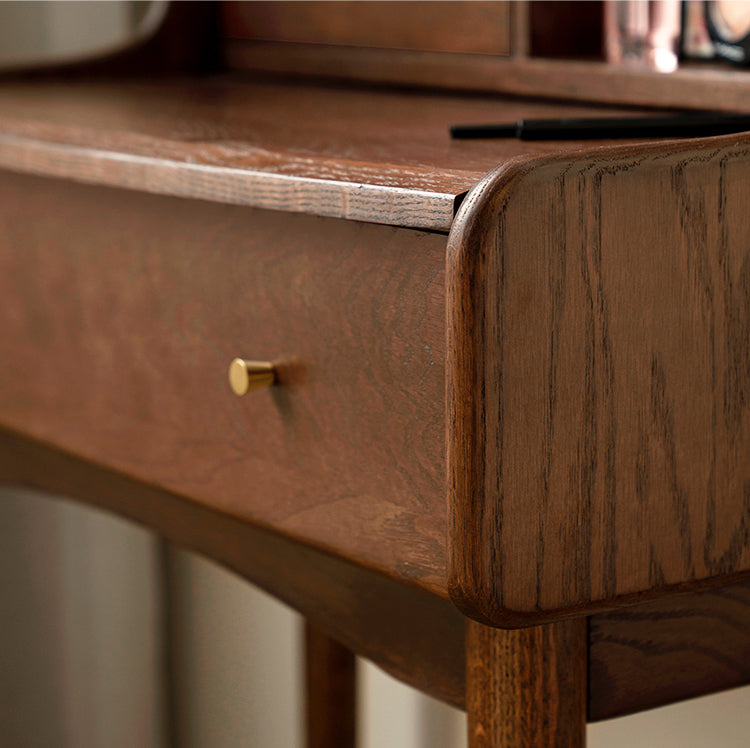 Oak Solid Wood Nordic Vanity Table.