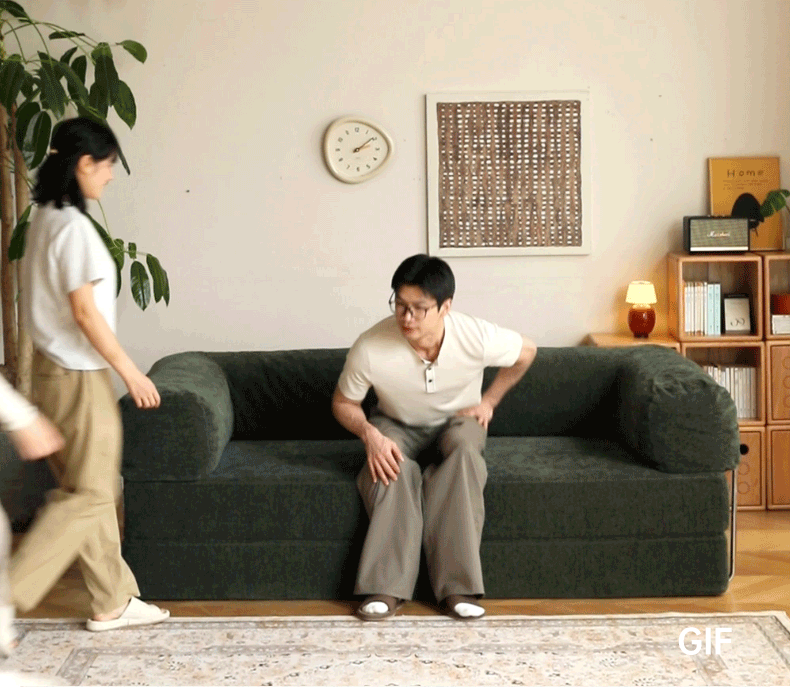 Fabric Modern Folding Dual-purpose Sofa,