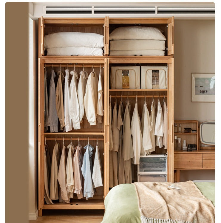 Oak solid wood Wardrobe