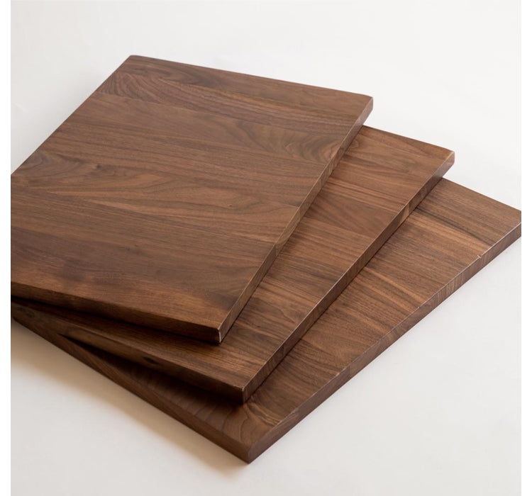 Black walnut solid wood platform bed, headboard-free suspended bed