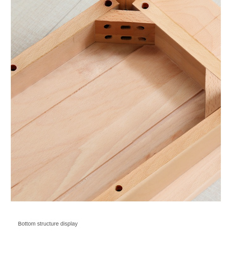 European Beech Wood Modern Long Bench