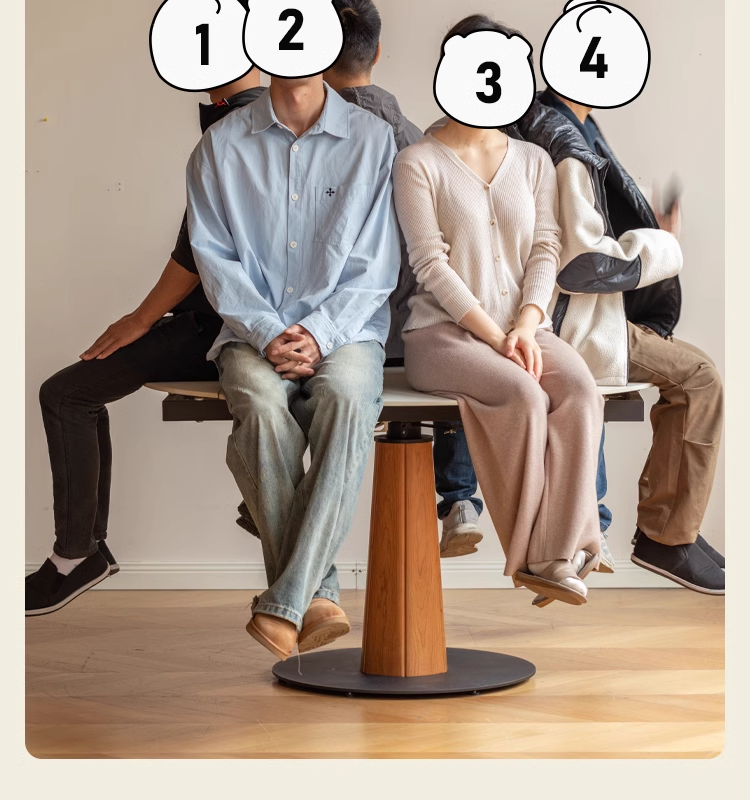 Cherry, Black Walnut, Ash Solid Wood Folding Retro Rock Plate Dining Table