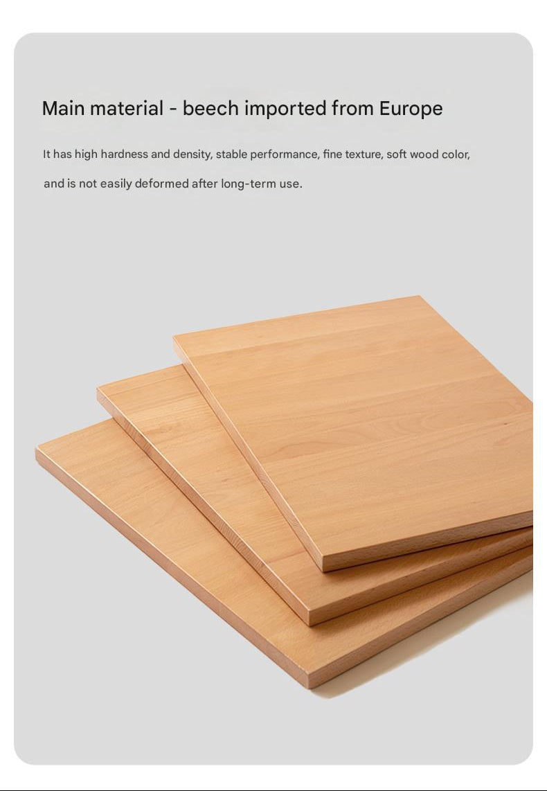 European Beech Solid Wood Ultra Narrow Writing Desk.