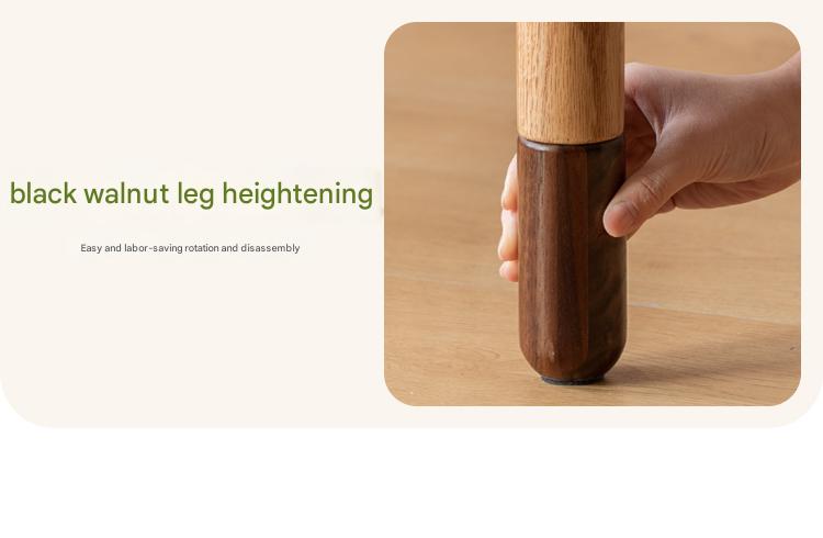 Oak Solid Wood Multi-functional Toddler Bed