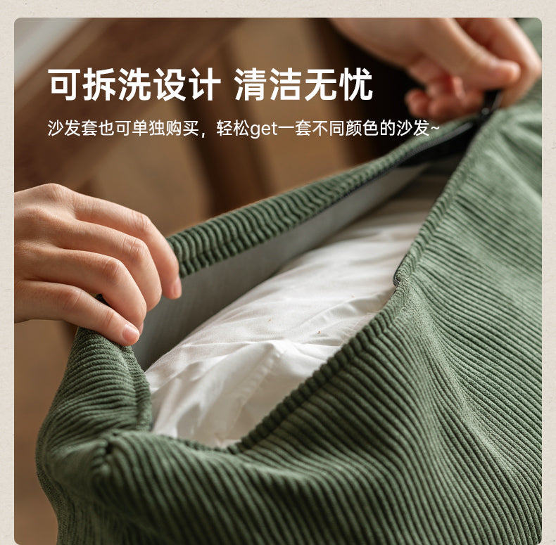 Black Walnut Solid Wood Genuine Leather Sofa.