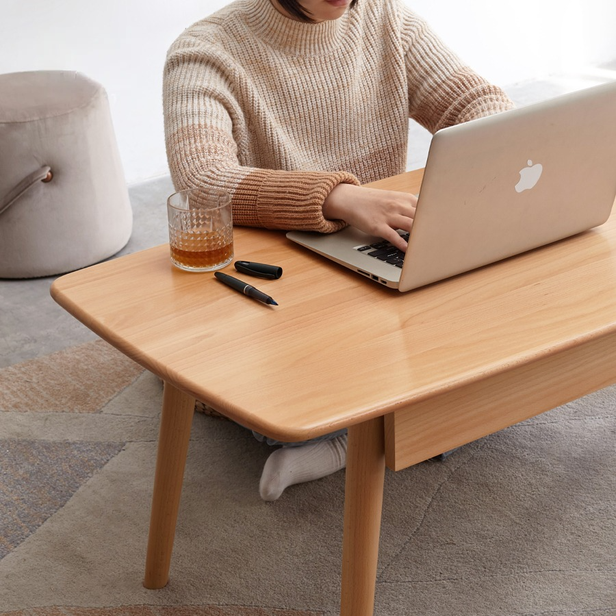 Beech Solid Wood Coffee Table