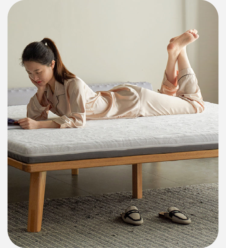 Zero-Glue Natural Coconut Fiber Eco-Friendly Double Mattress, Thin and Firm with Spinal Support 12cm, 8cm, 6cm