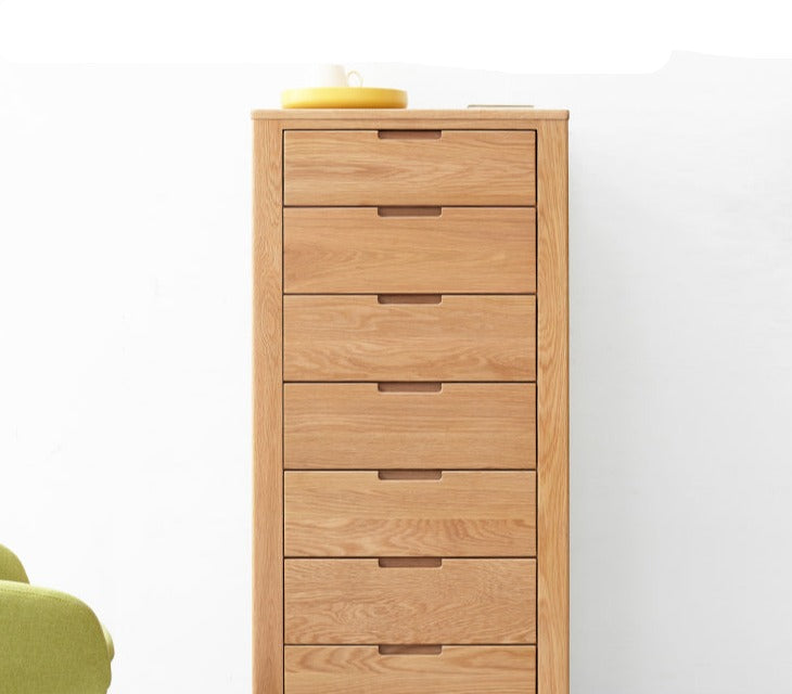 Oak solid wood chest of drawers"+