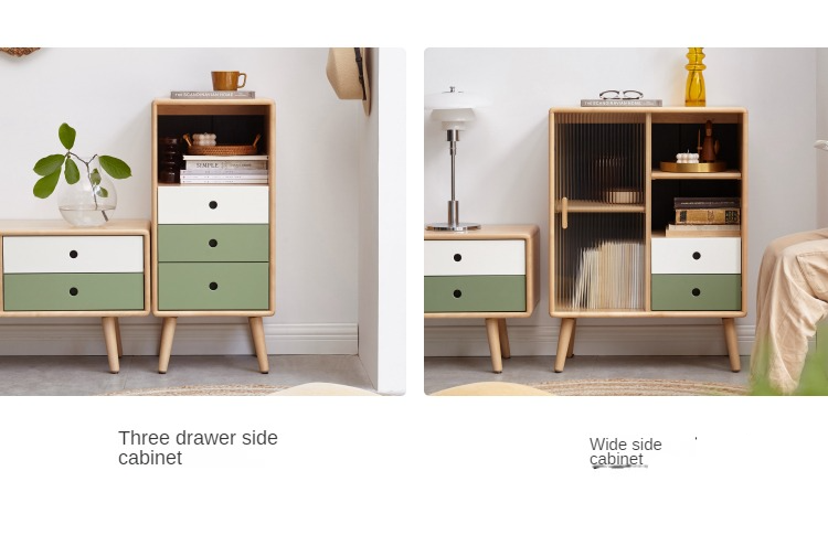 Beech Solid Wood TV Cabinet Forest-Style.