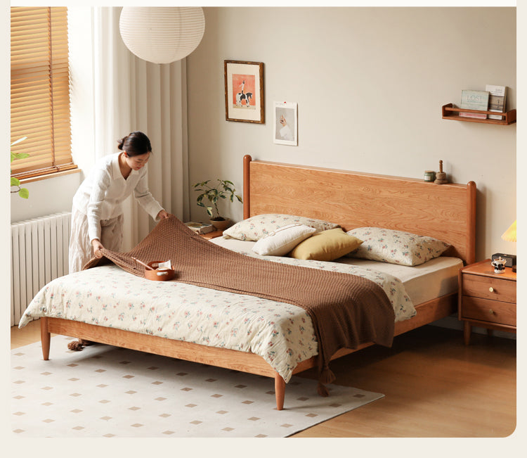 Oak, Black Walnut, Сherry Wood Bed