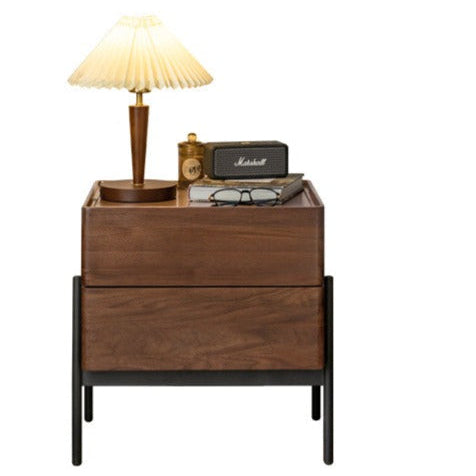 Black Walnut Solid Wood Nightstand