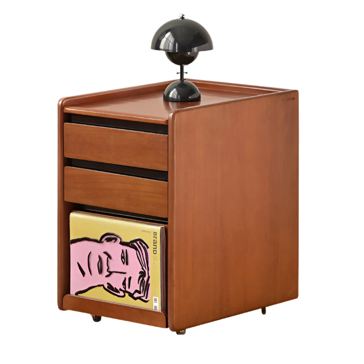 Oak, Poplar Solid Wood Simple Style Nightstand