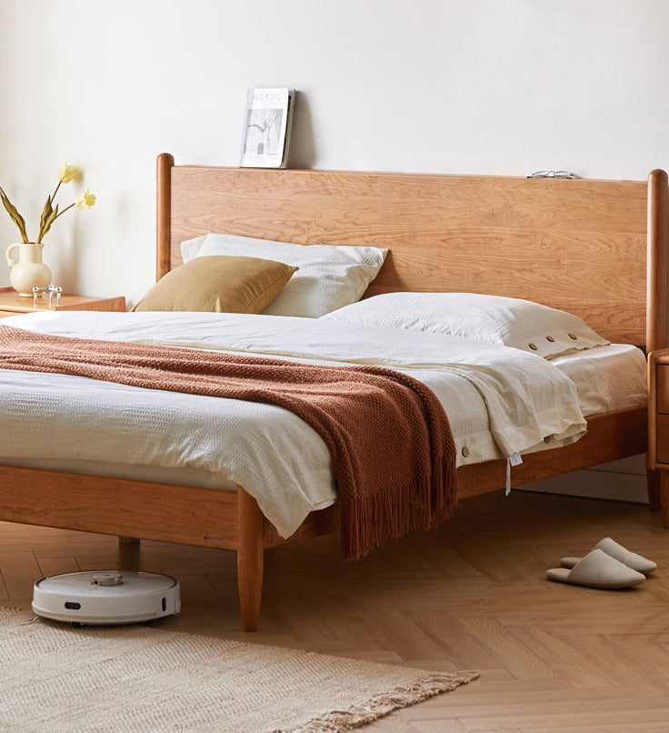 Oak, Black Walnut, Сherry Wood Bed