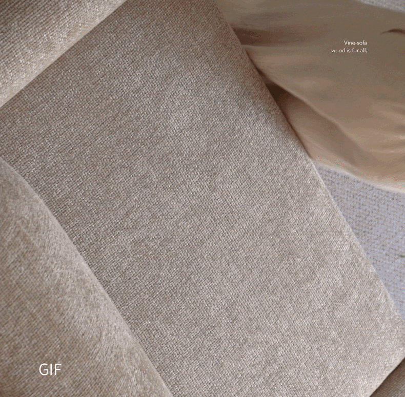 Fabric Straight Sofa Wabi Sabi Style,