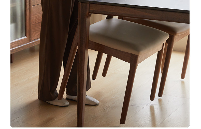 Black Walnut, Oak Solid Wood Nordic Dining Chair