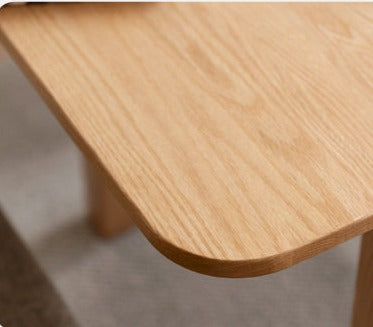 Oak Solid Wood Telescopic Folding Dining Table