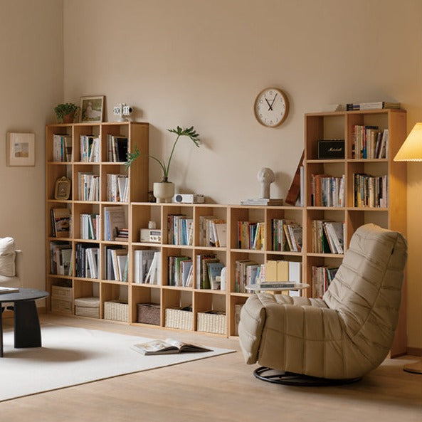 Beech, Oak Solid Wood Bookshelf Bookcase Free Combination