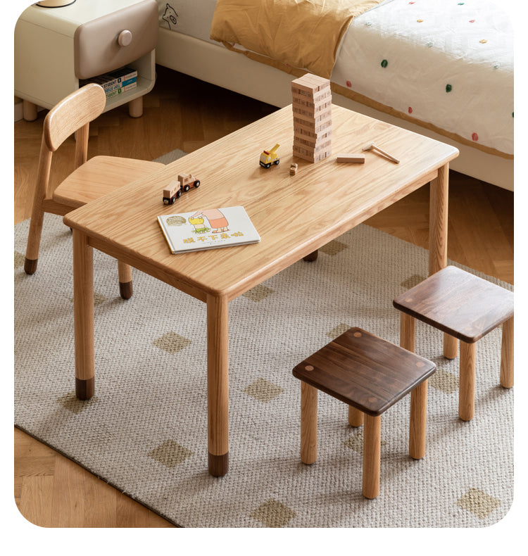 Oak Solid Wood Handmade Children's StudyTable