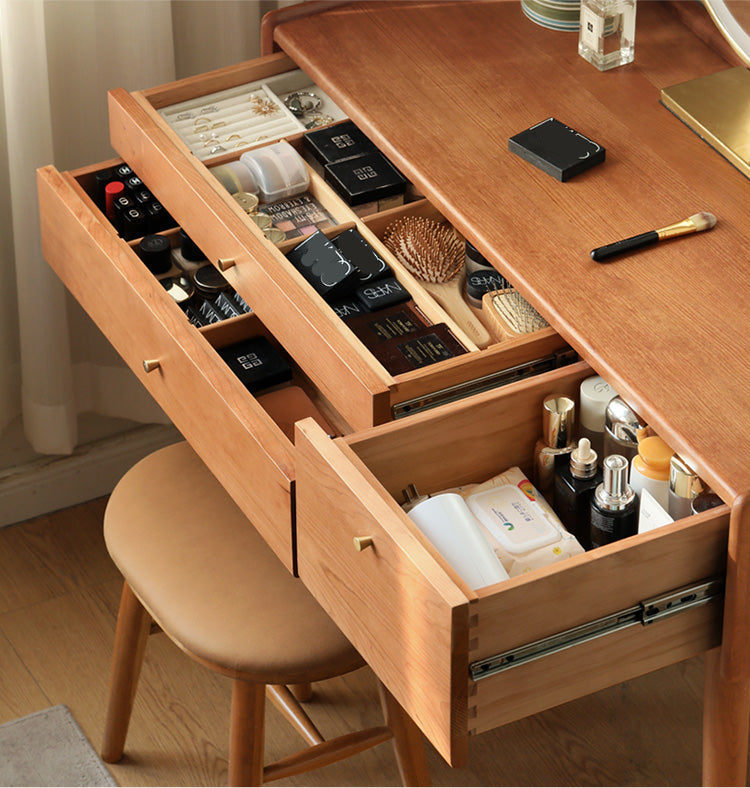 Cherry Solid Wood Small Dressing Table.