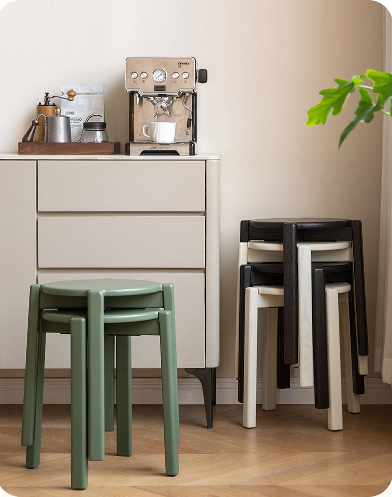 Oak Solid Wood Stacking Stool