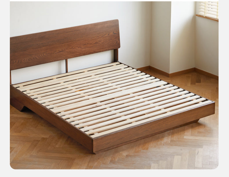 Black Walnut, Oak Suspended Luminous Box Bed