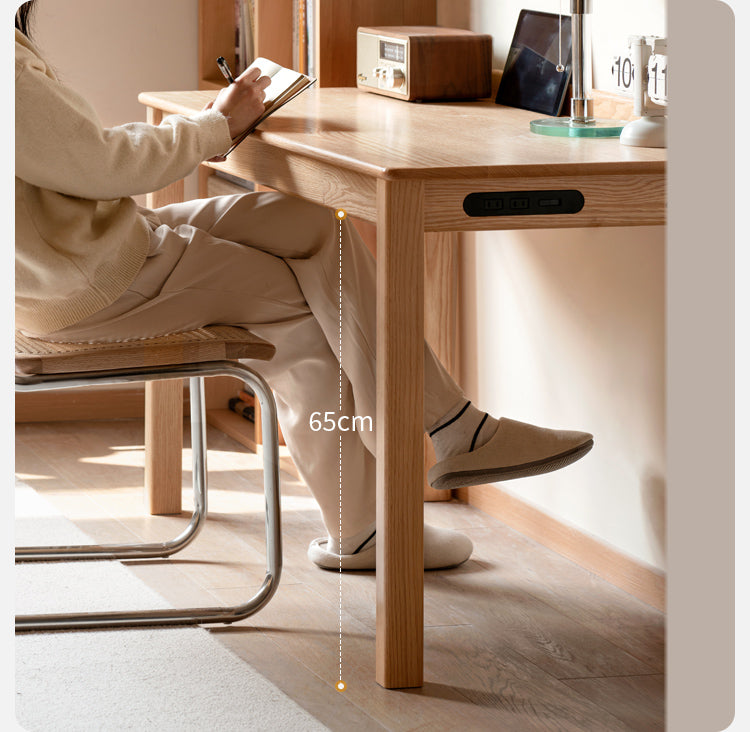 Oak, Beech Solid Wood Office Desk