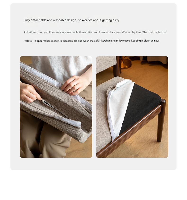 Black Walnut, Oak Solid Wood Long Bench