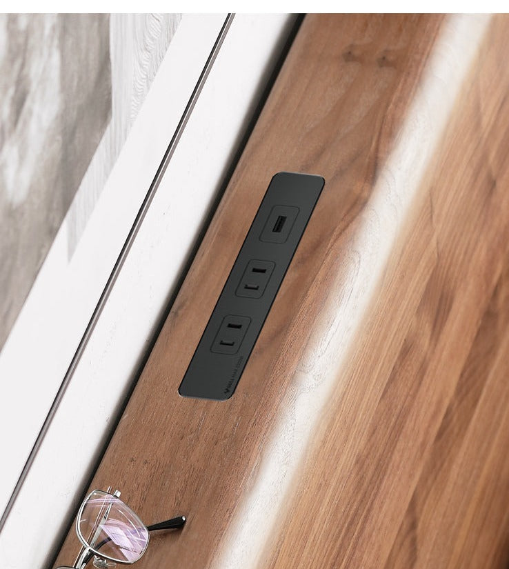 Black Walnut, Teak solid wood, Ach Solid Wood Bed Nordic Modern