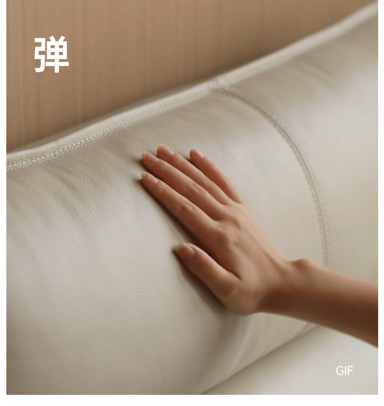 Cow Leather Bed ,Technology Cloth Wood Bed