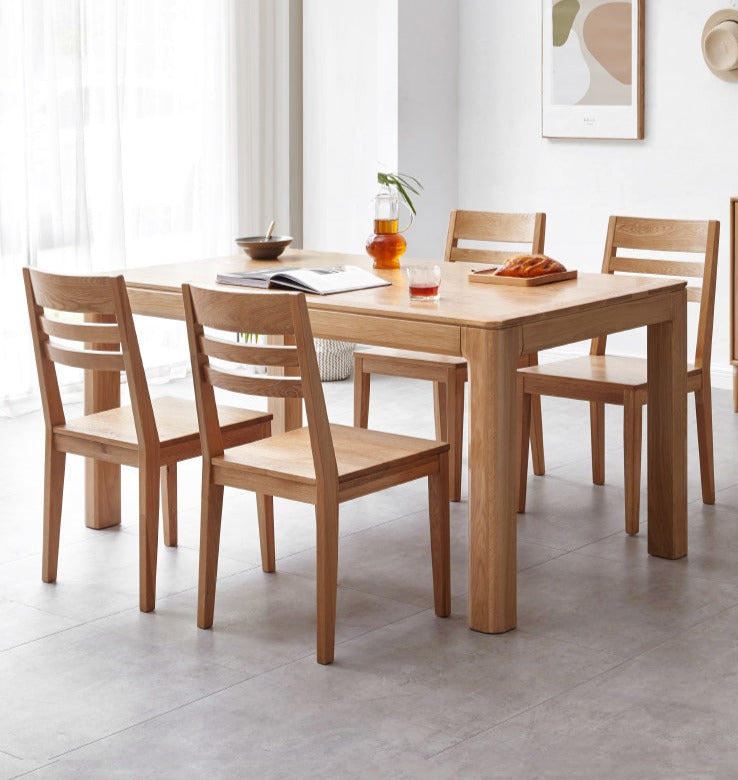 4 pcs set Oak, Ash Solid Wood - Dining Chair