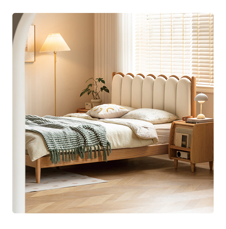 Beech, Oak Solid Wood Dream House Soft Bed