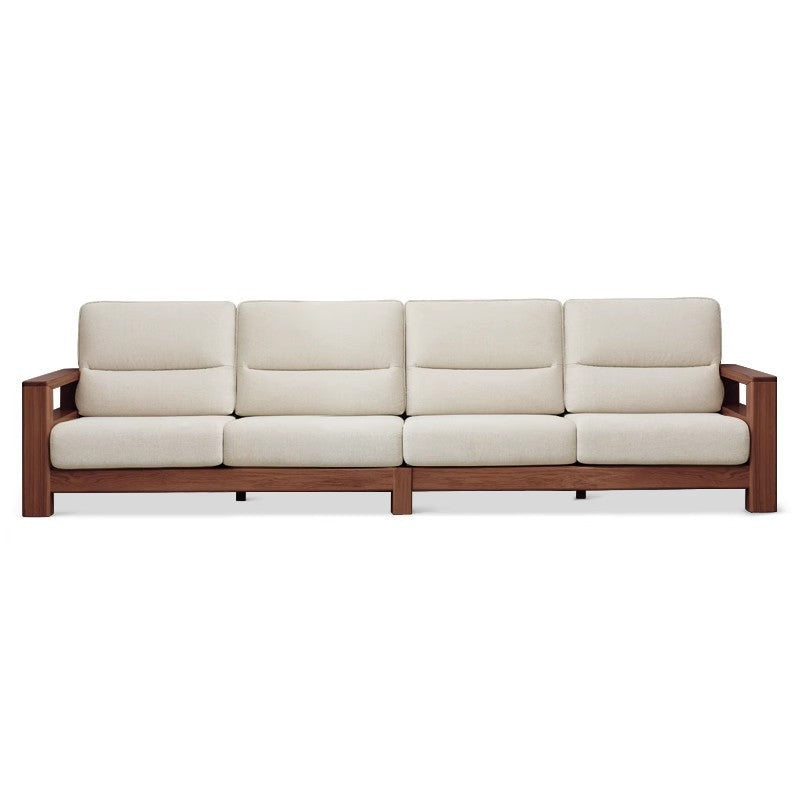 Ash Solid Wood Corner Sofa.