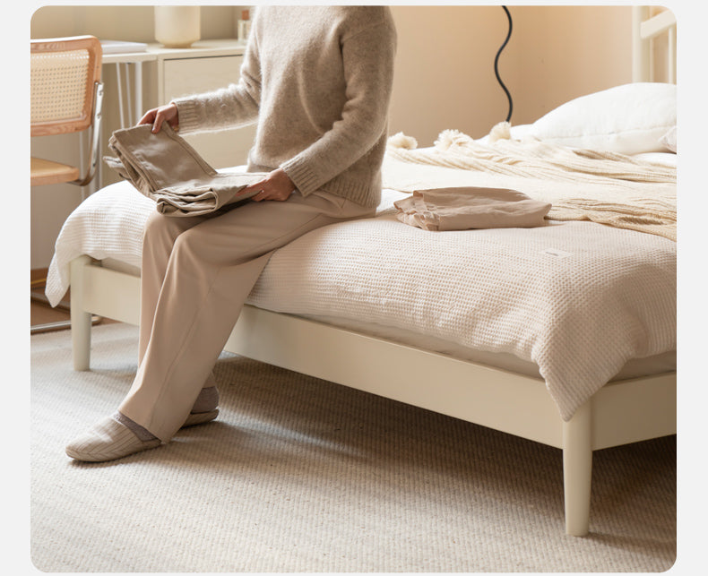 Beech, Poplar Solid Wood Bed