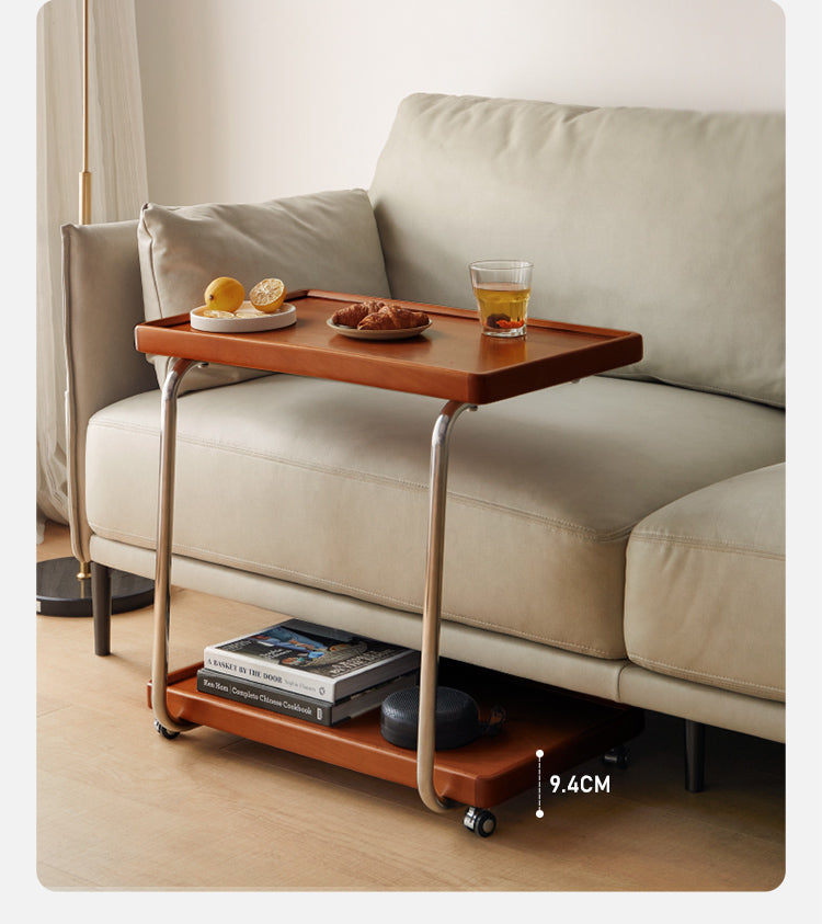 Beech, Ash, Oak, Cherry, Poplar Solid Wood C-type Side Table Modern