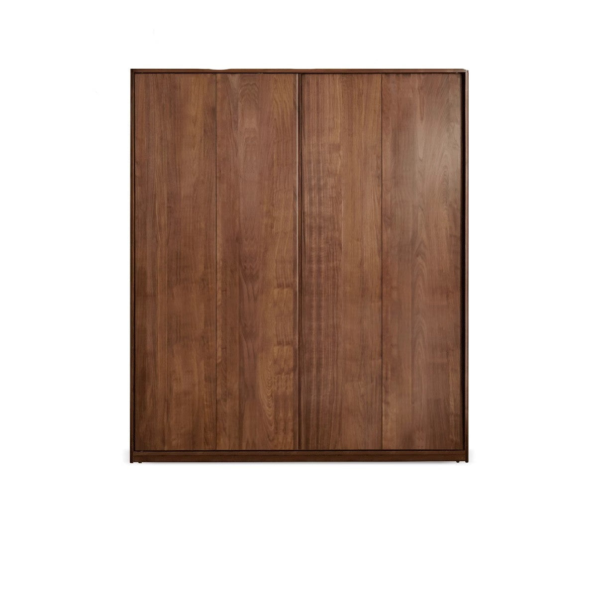 Black Walnut, Sandalwood Sliding Door Wardrobe.