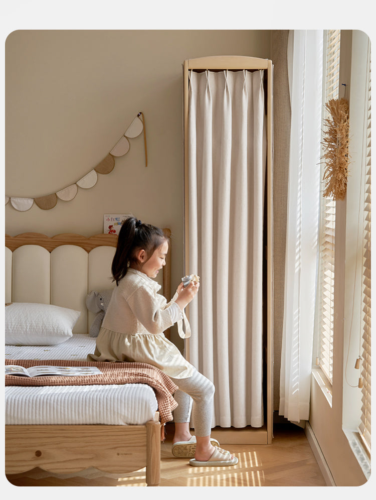 Birch Solid Wood Children's Wardrobe